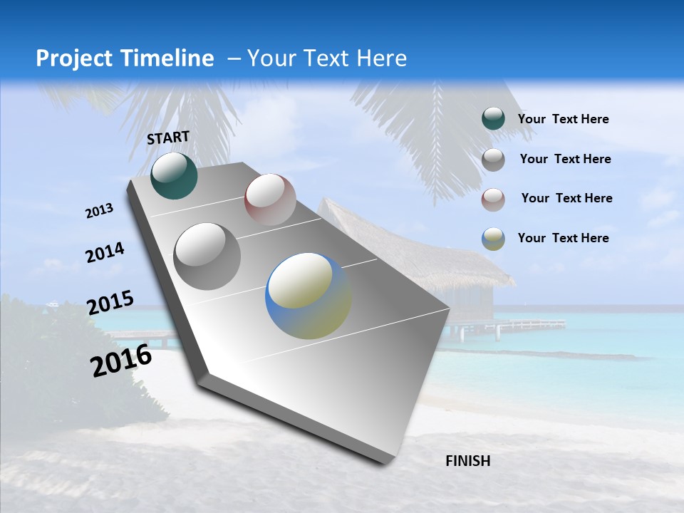 Ocean Palm Sand PowerPoint Template