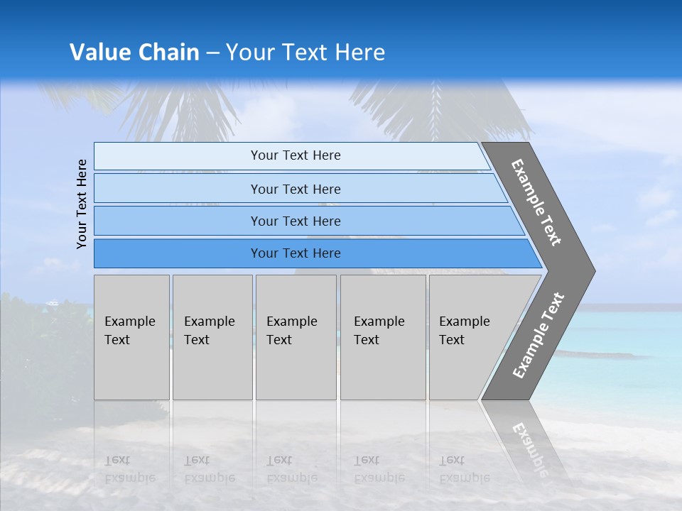 Ocean Palm Sand PowerPoint Template