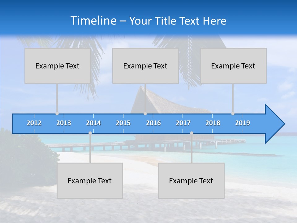 Ocean Palm Sand PowerPoint Template