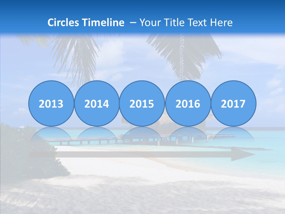 Ocean Palm Sand PowerPoint Template