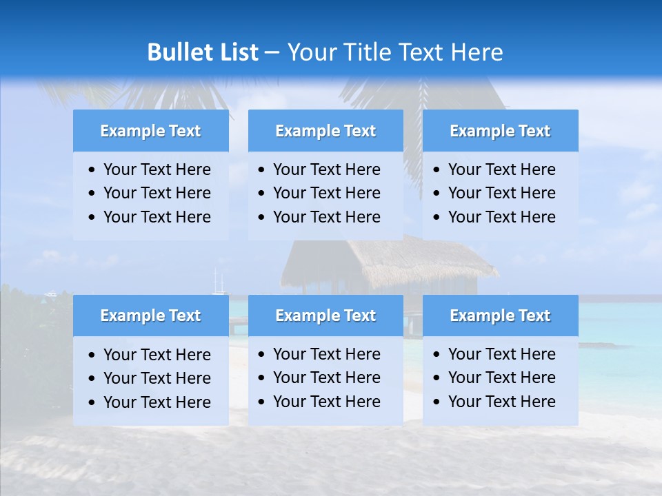 Ocean Palm Sand PowerPoint Template