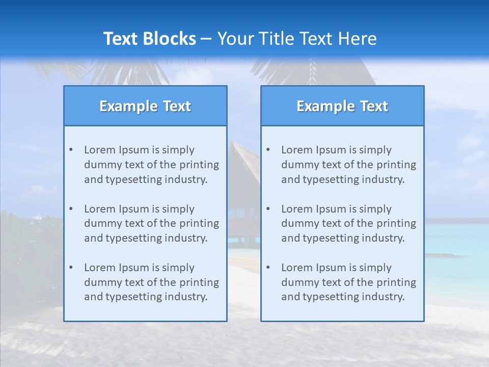 Ocean Palm Sand PowerPoint Template