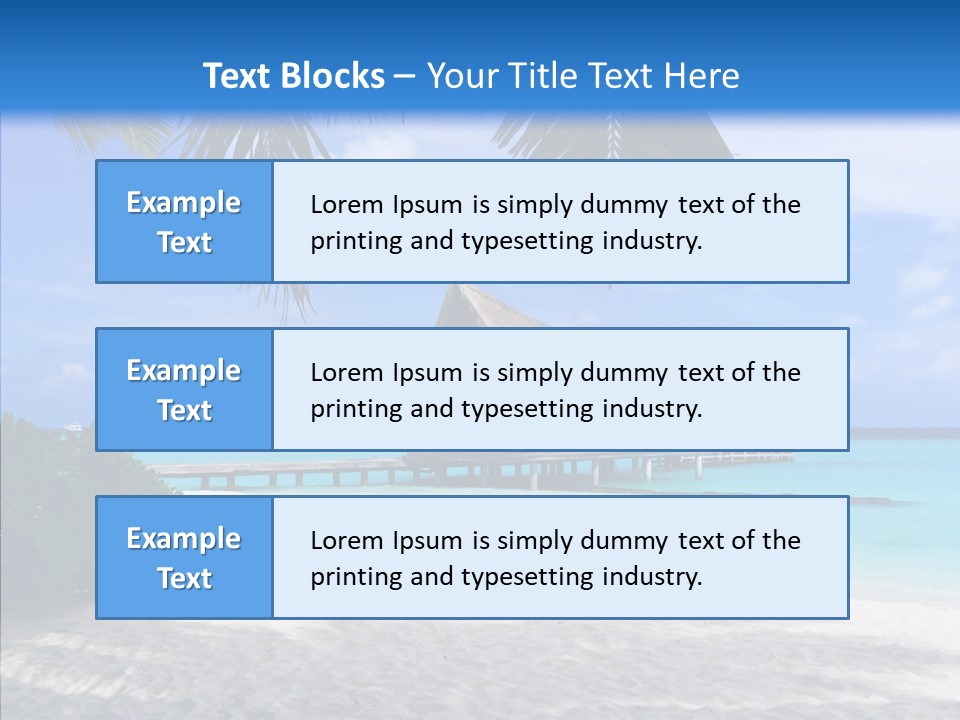 Ocean Palm Sand PowerPoint Template
