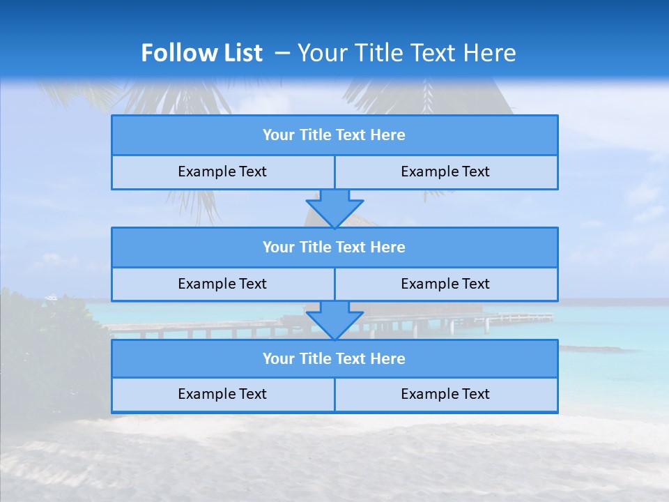 Ocean Palm Sand PowerPoint Template