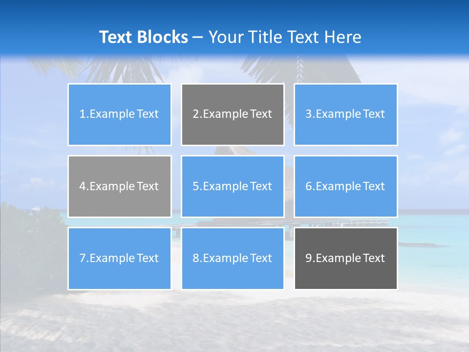 Ocean Palm Sand PowerPoint Template