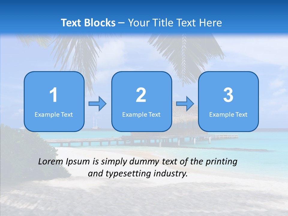 Ocean Palm Sand PowerPoint Template