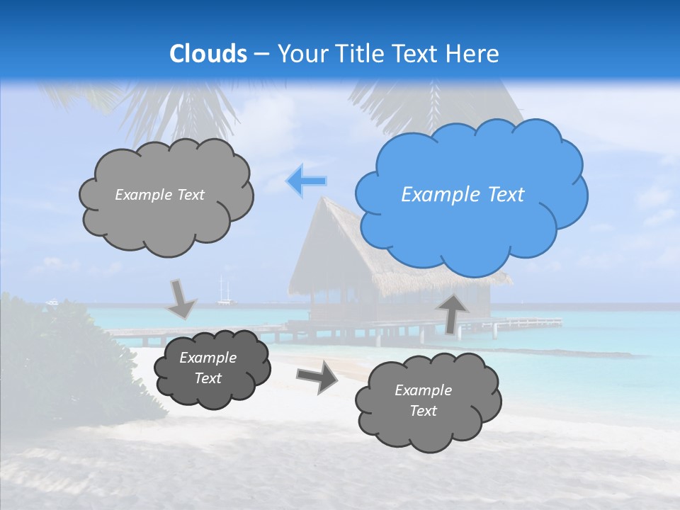 Ocean Palm Sand PowerPoint Template