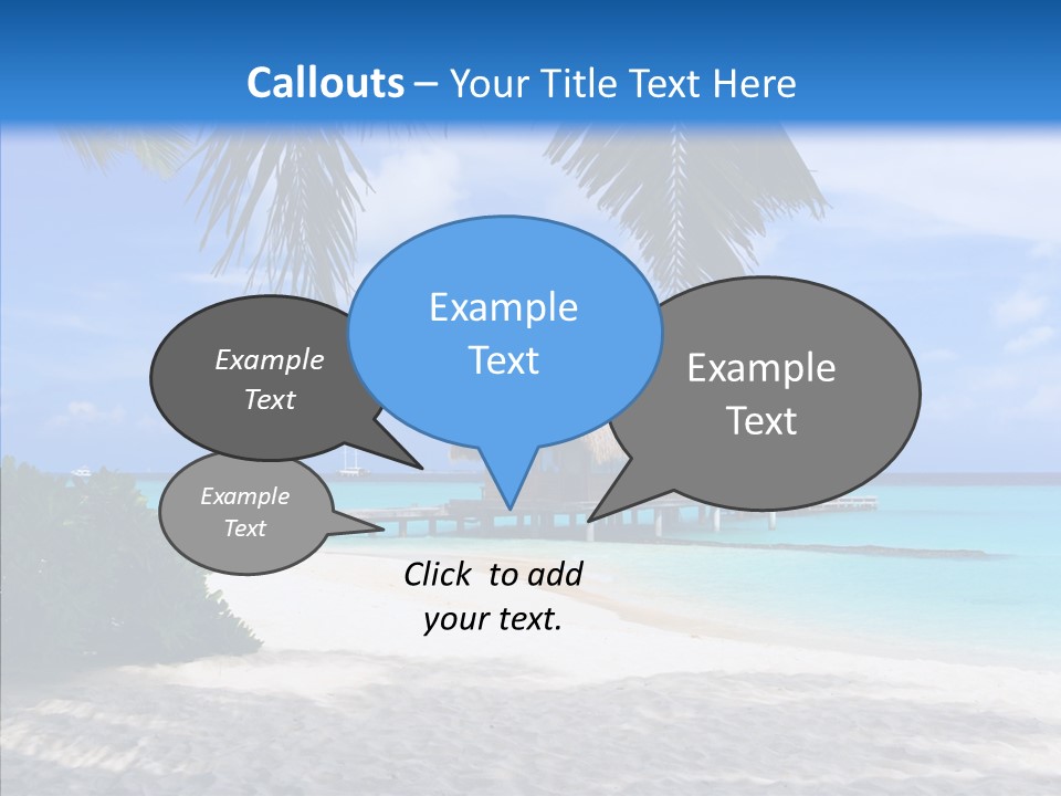 Ocean Palm Sand PowerPoint Template