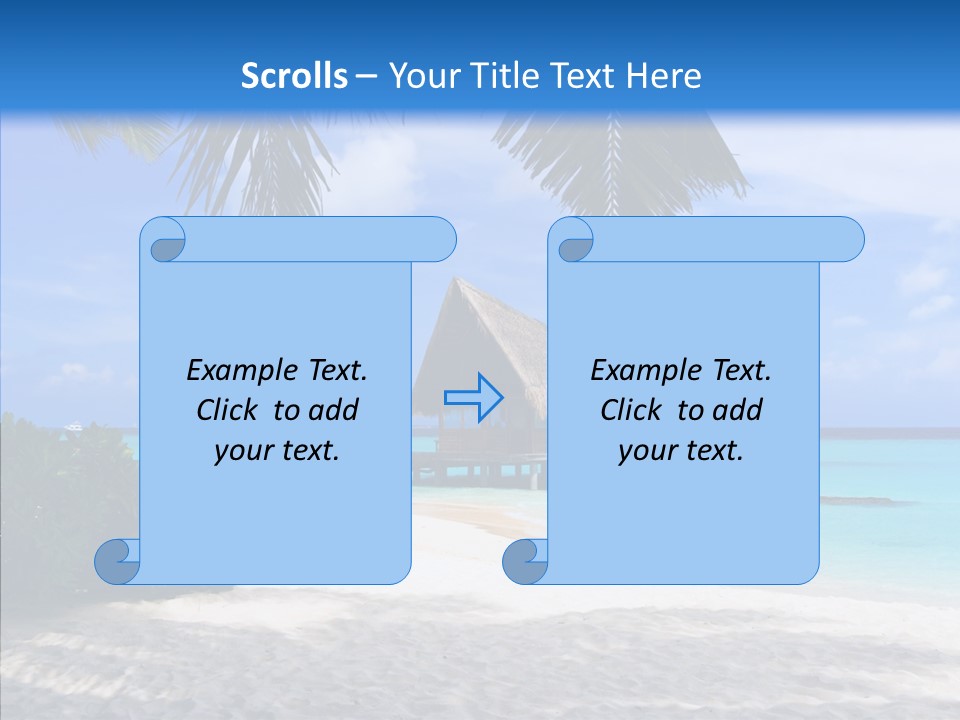Ocean Palm Sand PowerPoint Template