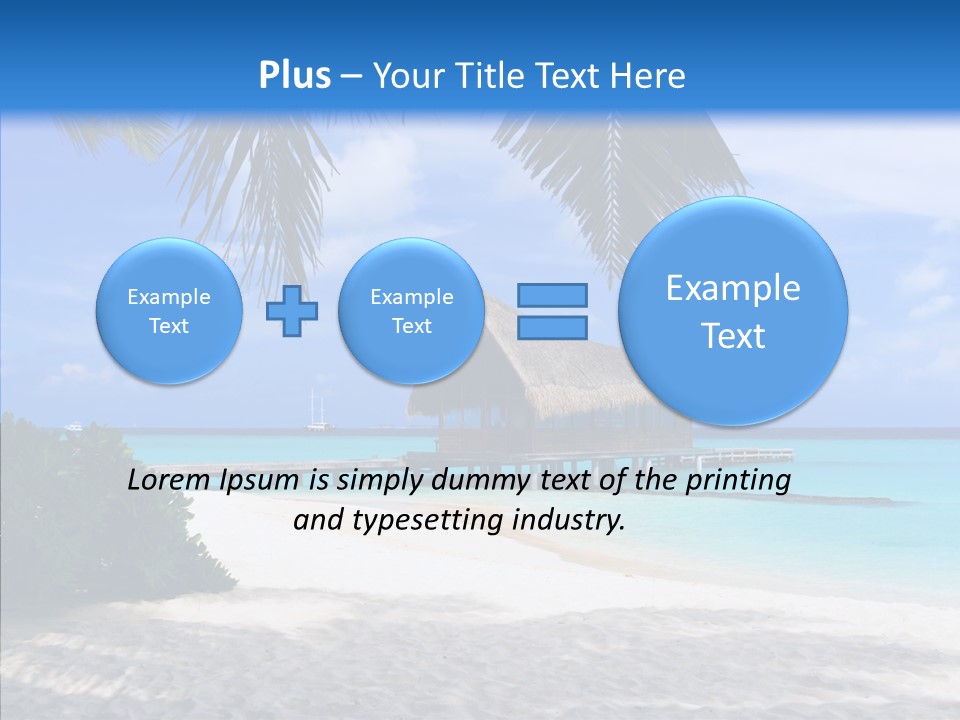 Ocean Palm Sand PowerPoint Template