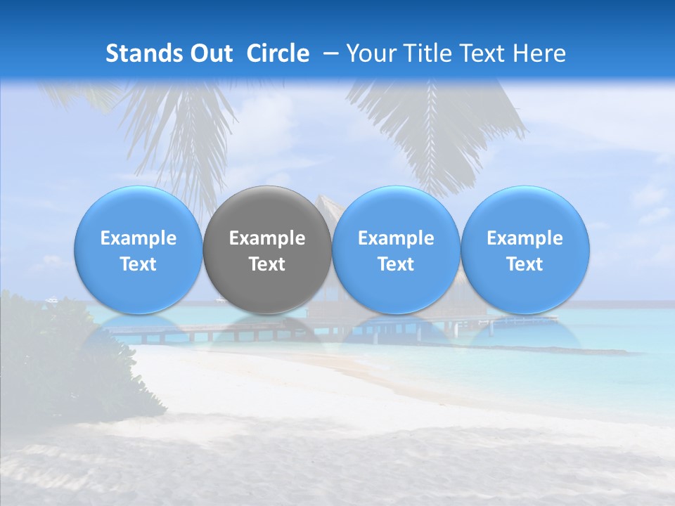 Ocean Palm Sand PowerPoint Template