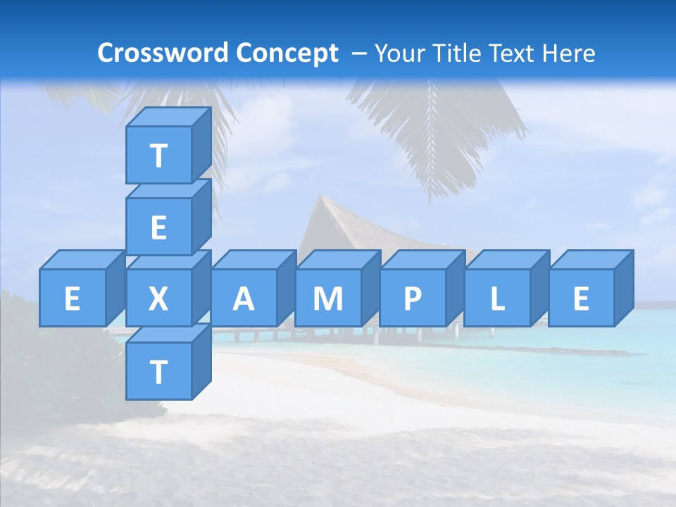 Ocean Palm Sand PowerPoint Template