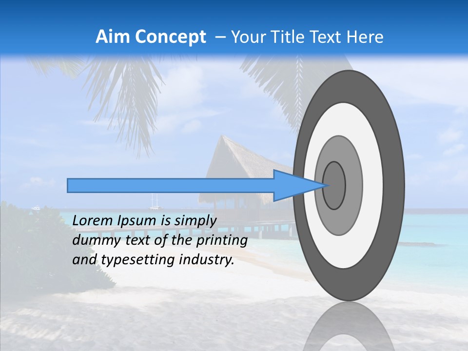 Ocean Palm Sand PowerPoint Template