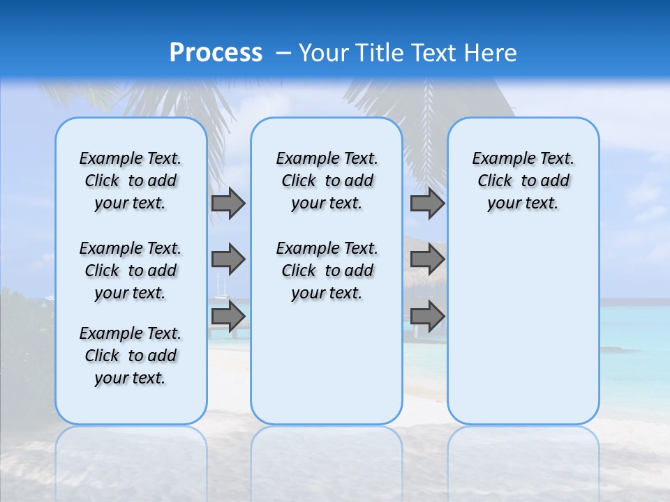 Ocean Palm Sand PowerPoint Template