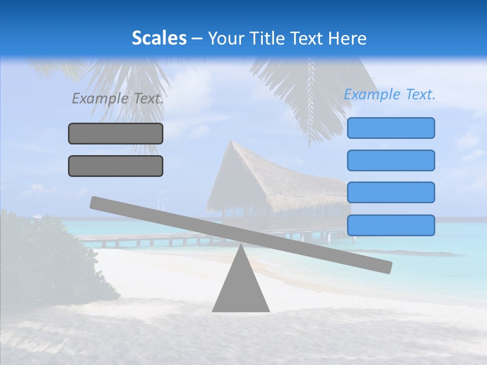 Ocean Palm Sand PowerPoint Template