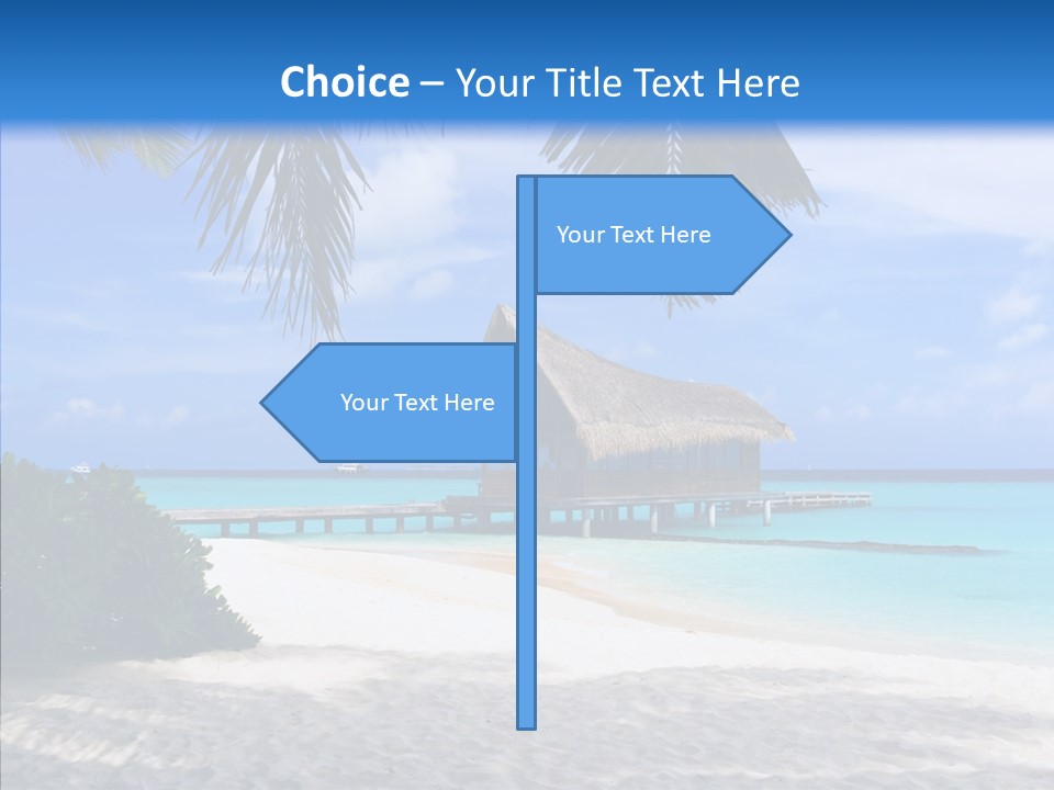 Ocean Palm Sand PowerPoint Template