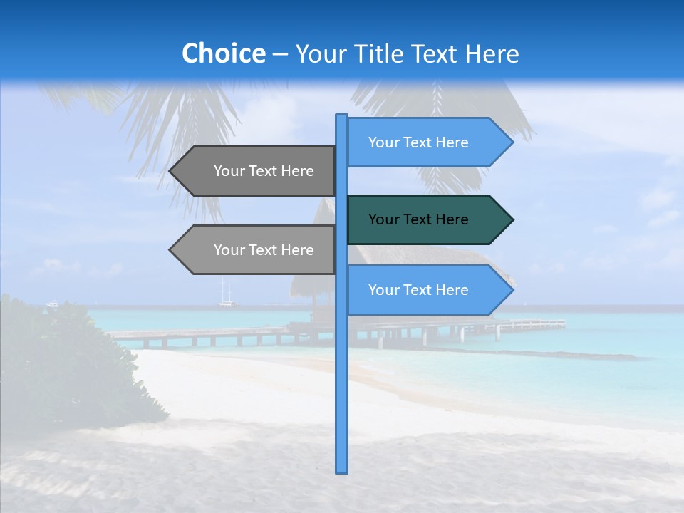 Ocean Palm Sand PowerPoint Template