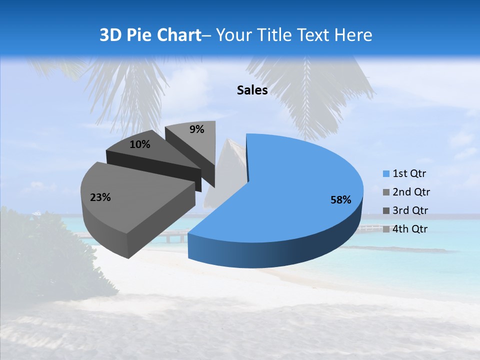 Ocean Palm Sand PowerPoint Template