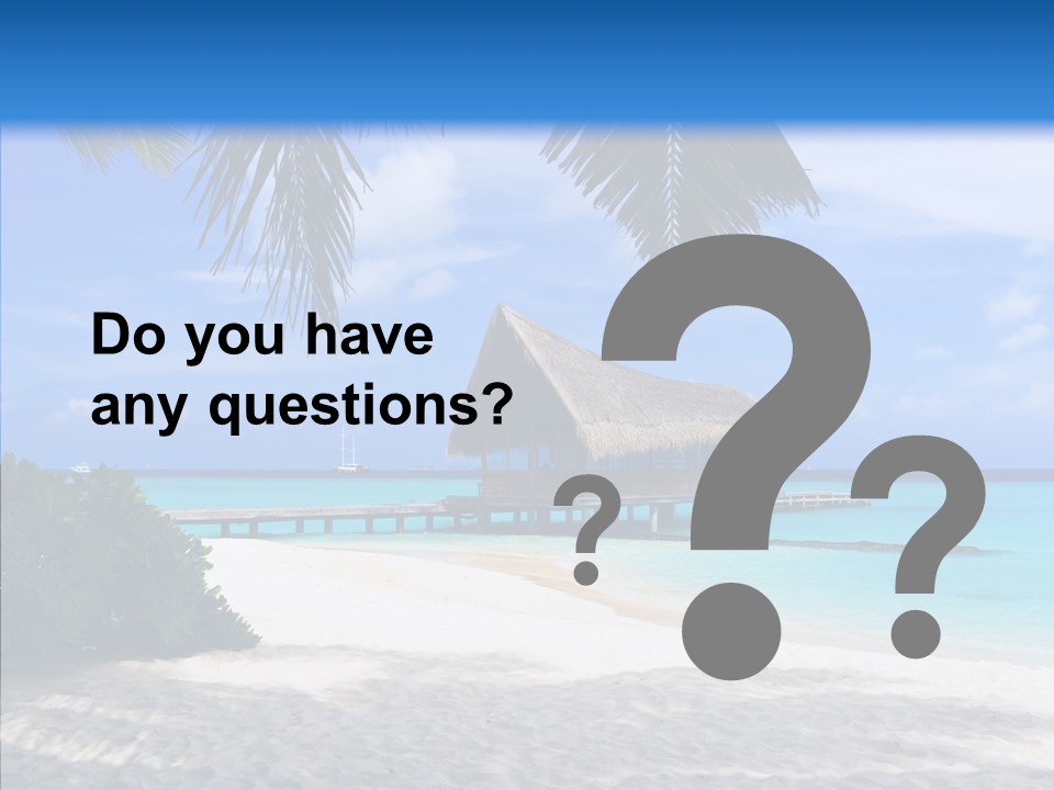 Ocean Palm Sand PowerPoint Template
