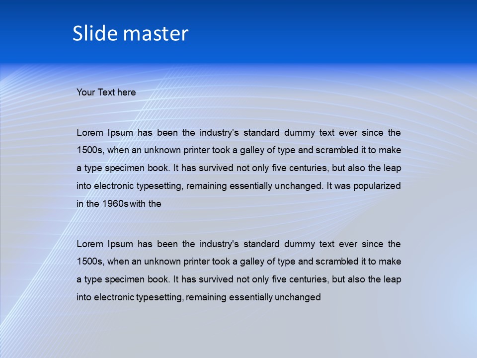 Backdrop Curve Stripe PowerPoint Template