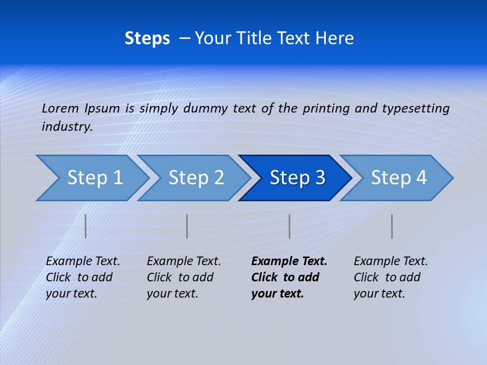 Backdrop Curve Stripe PowerPoint Template