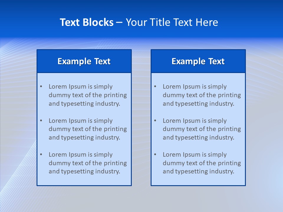 Backdrop Curve Stripe PowerPoint Template