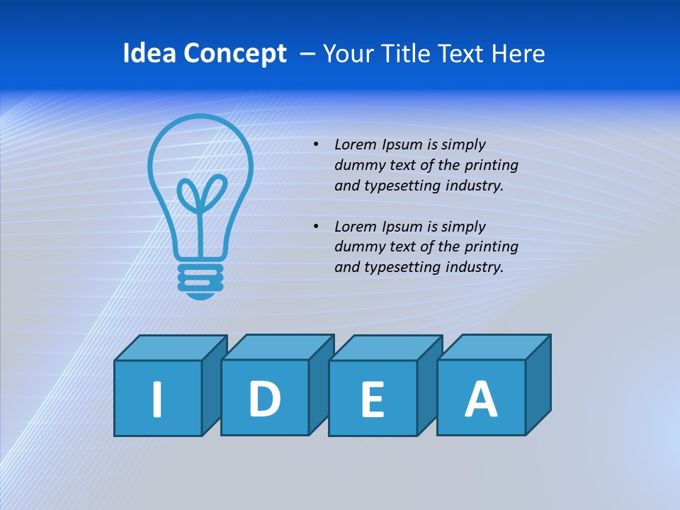 Backdrop Curve Stripe PowerPoint Template