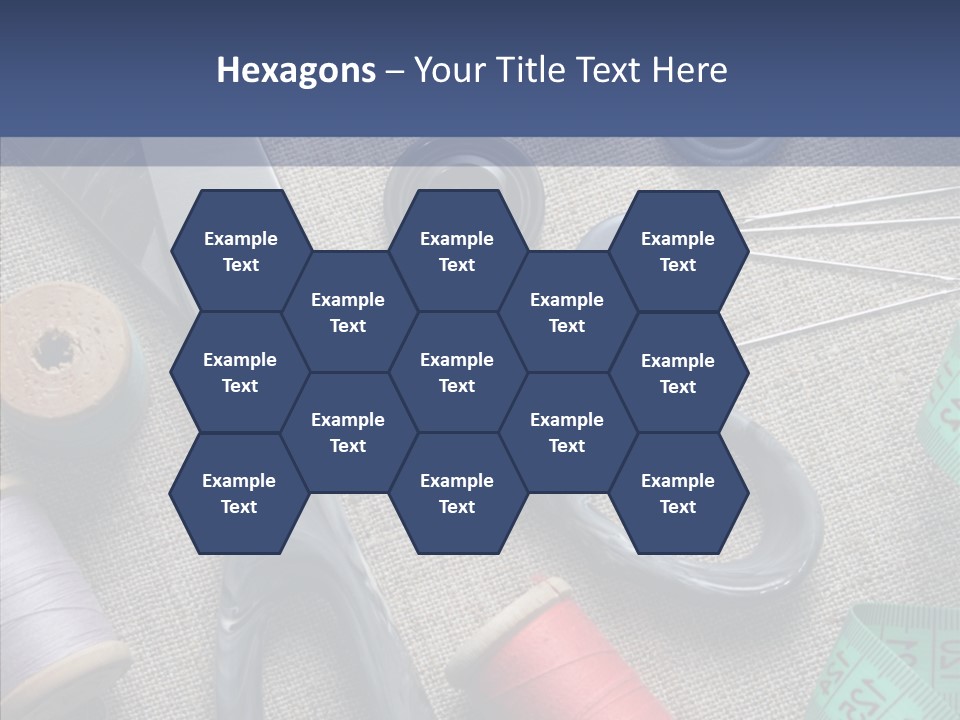 Bobbins Fabric Tape PowerPoint Template