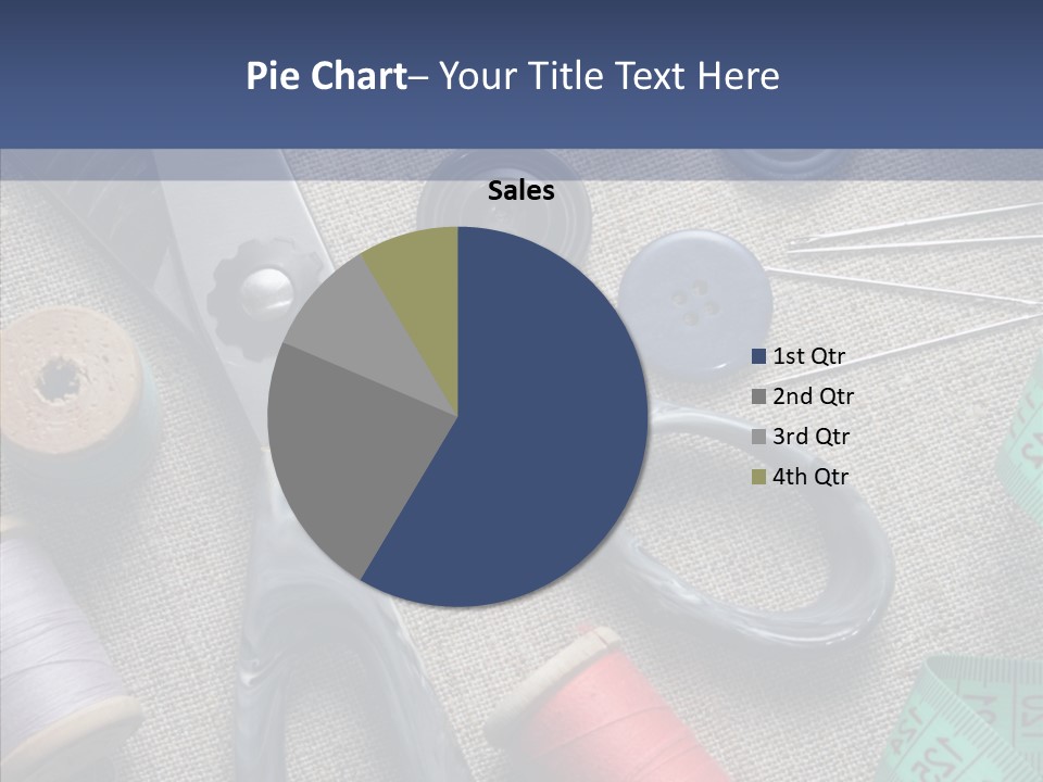 Bobbins Fabric Tape PowerPoint Template