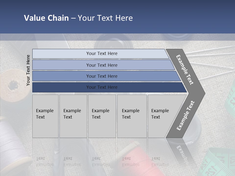 Bobbins Fabric Tape PowerPoint Template