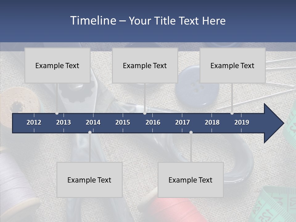 Bobbins Fabric Tape PowerPoint Template
