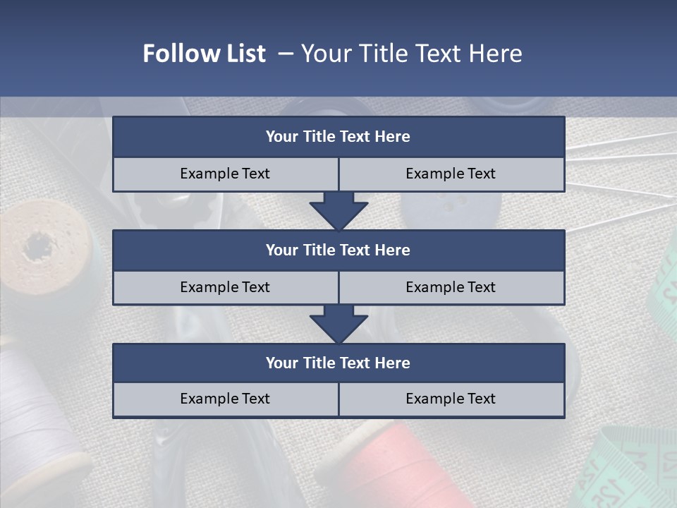 Bobbins Fabric Tape PowerPoint Template