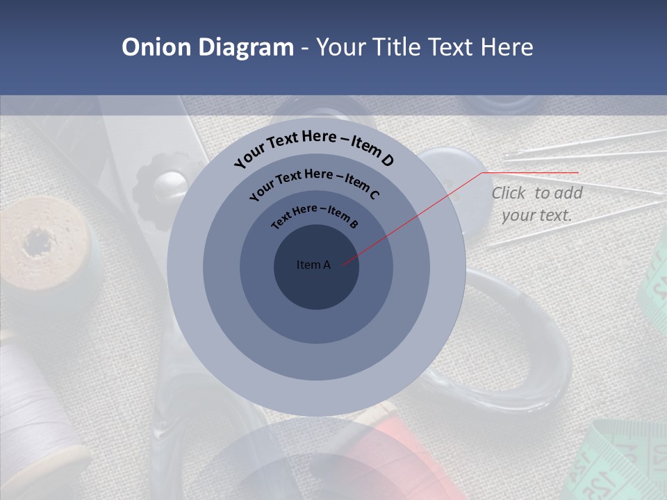 Bobbins Fabric Tape PowerPoint Template