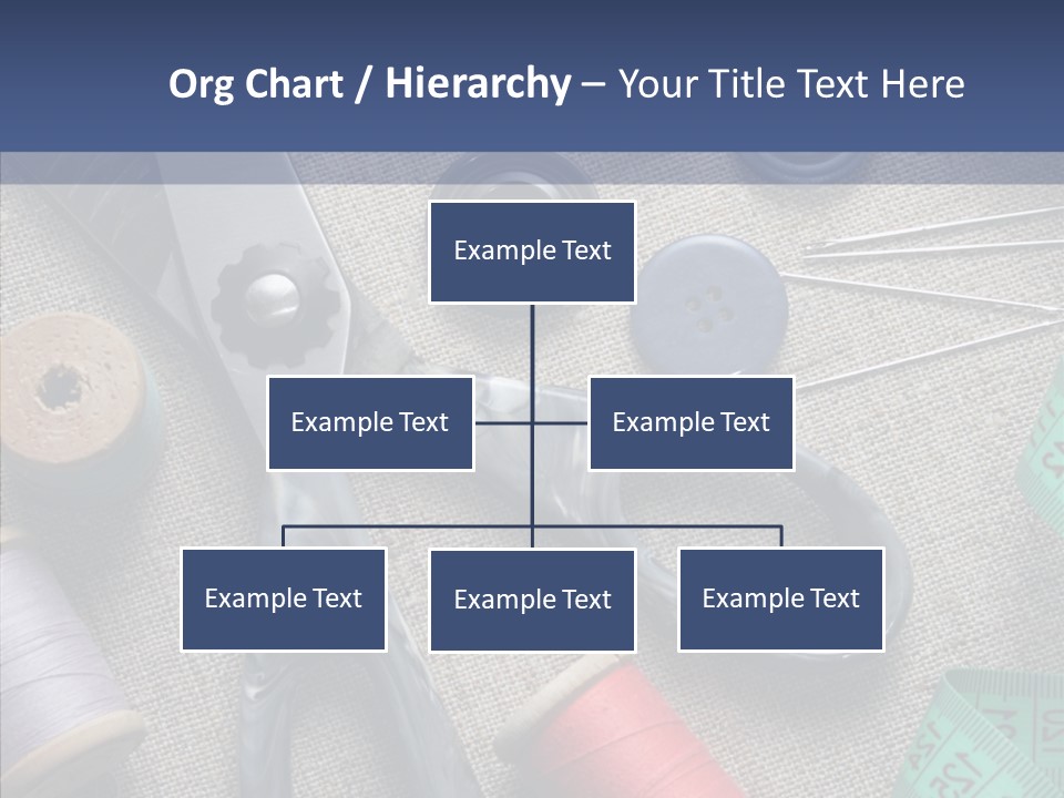 Bobbins Fabric Tape PowerPoint Template