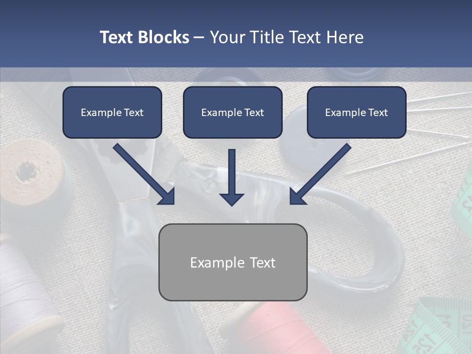 Bobbins Fabric Tape PowerPoint Template