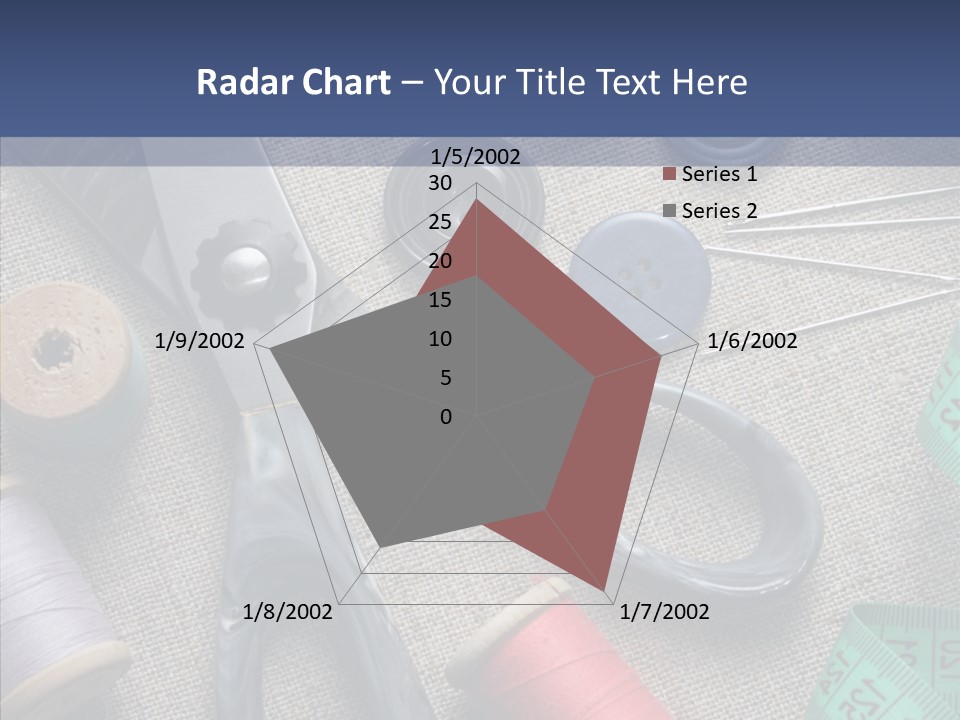 Bobbins Fabric Tape PowerPoint Template