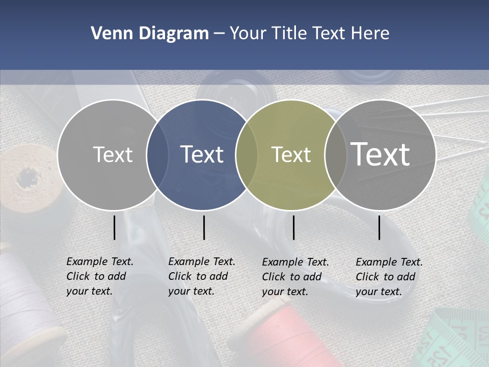 Bobbins Fabric Tape PowerPoint Template