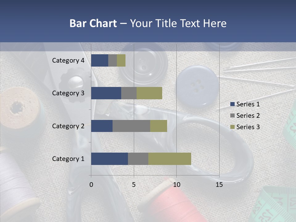 Bobbins Fabric Tape PowerPoint Template