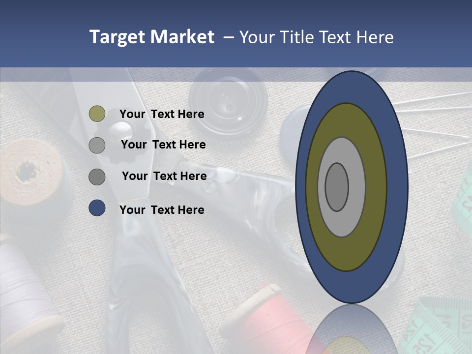 Bobbins Fabric Tape PowerPoint Template