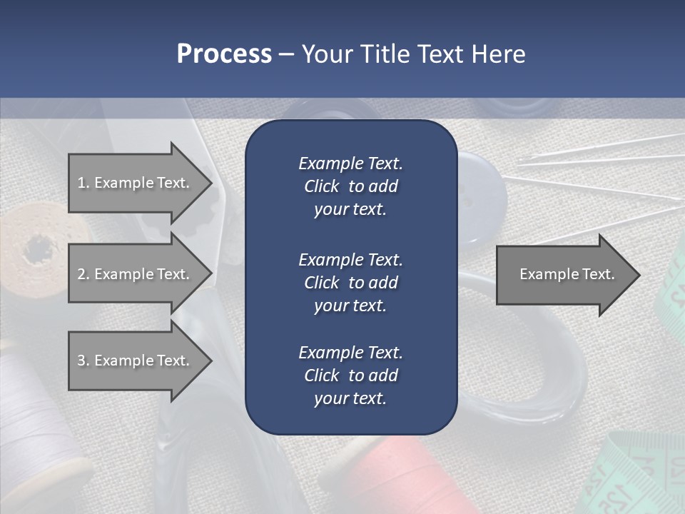 Bobbins Fabric Tape PowerPoint Template