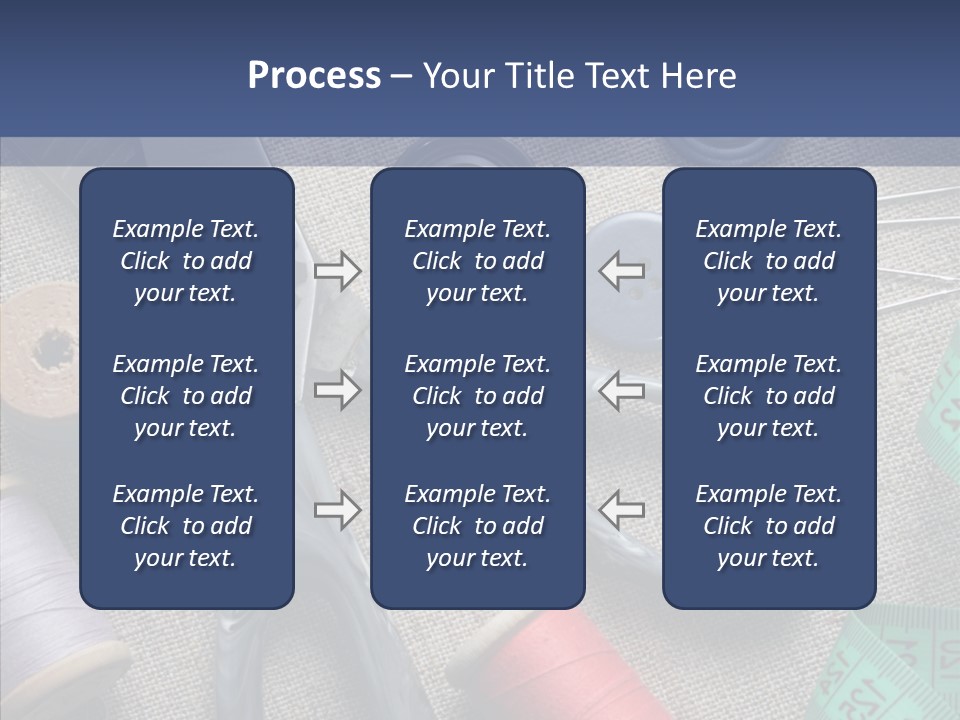Bobbins Fabric Tape PowerPoint Template