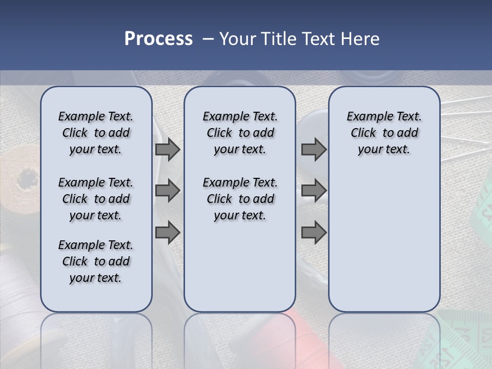 Bobbins Fabric Tape PowerPoint Template