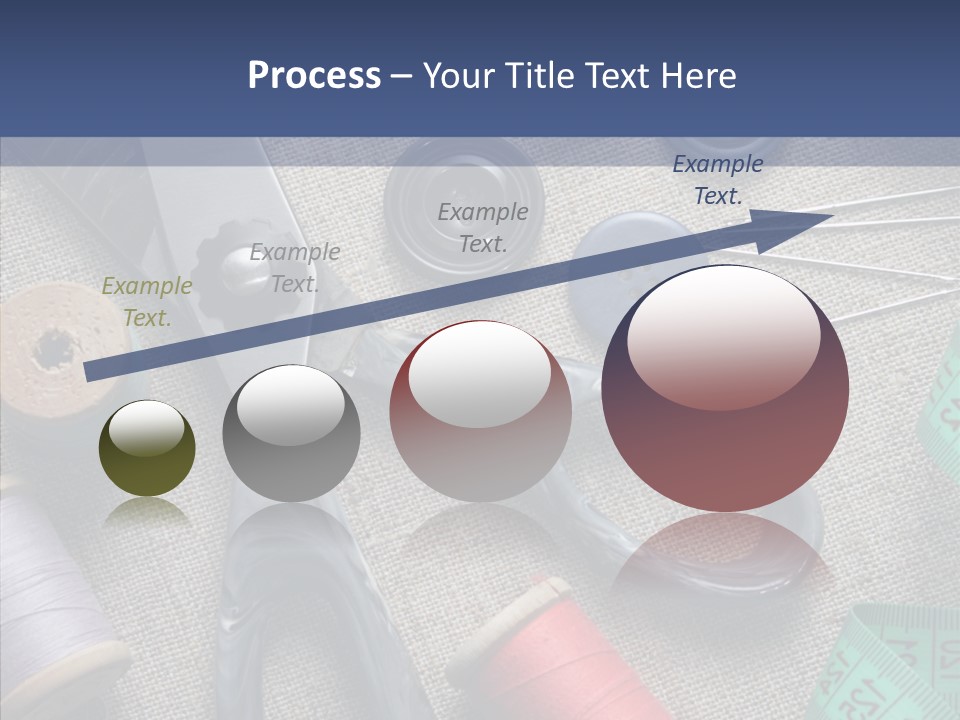 Bobbins Fabric Tape PowerPoint Template