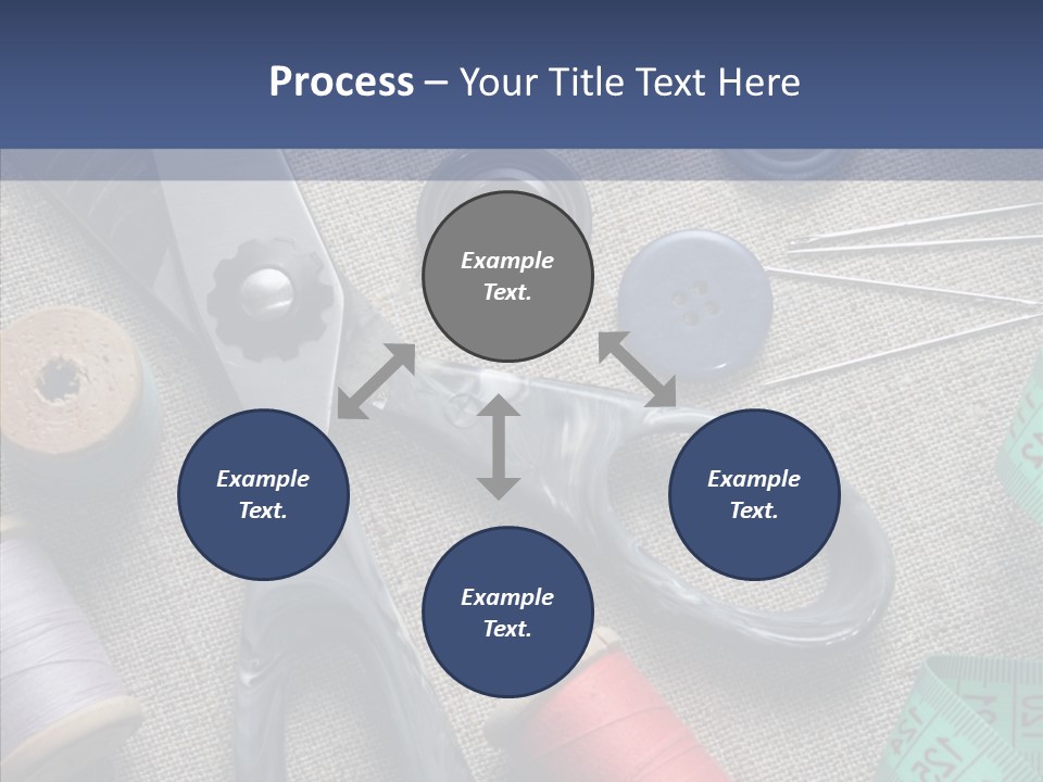 Bobbins Fabric Tape PowerPoint Template