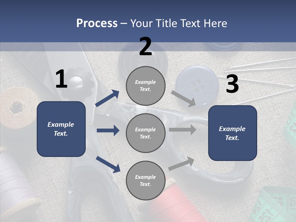 Bobbins Fabric Tape PowerPoint Template