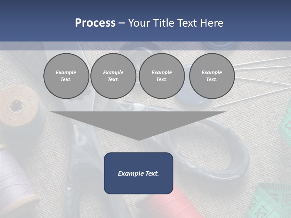 Bobbins Fabric Tape PowerPoint Template