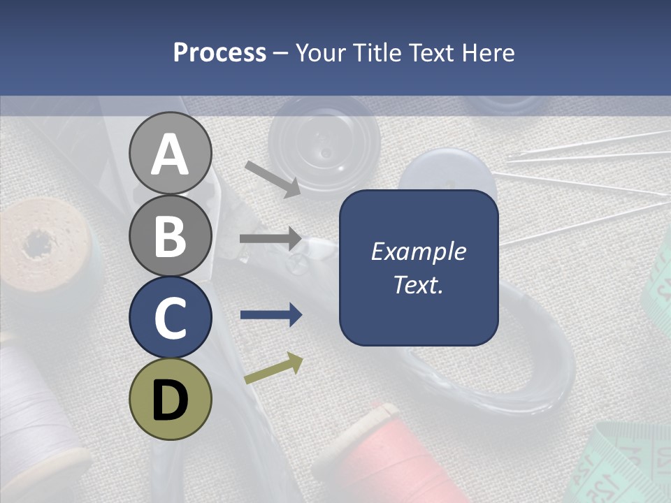 Bobbins Fabric Tape PowerPoint Template