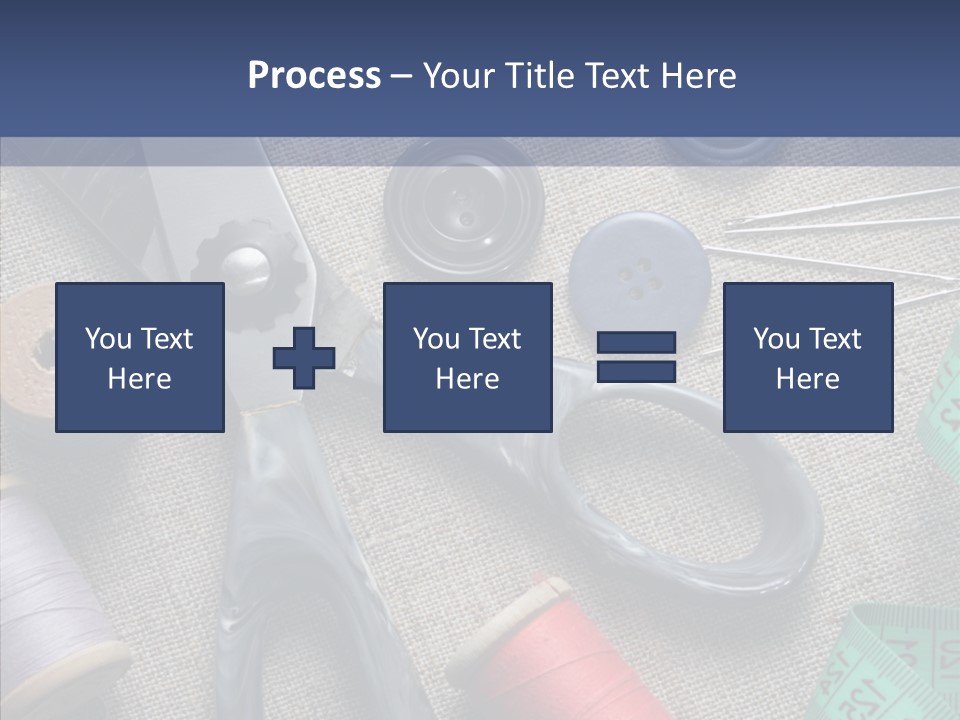 Bobbins Fabric Tape PowerPoint Template