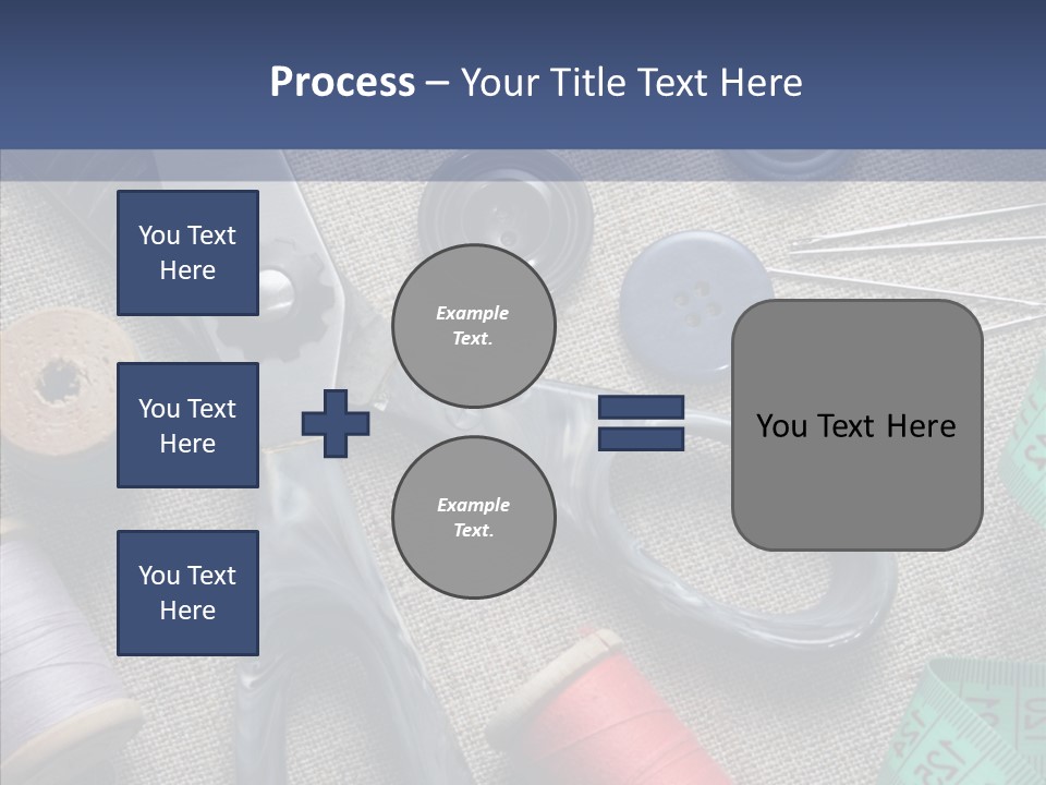 Bobbins Fabric Tape PowerPoint Template