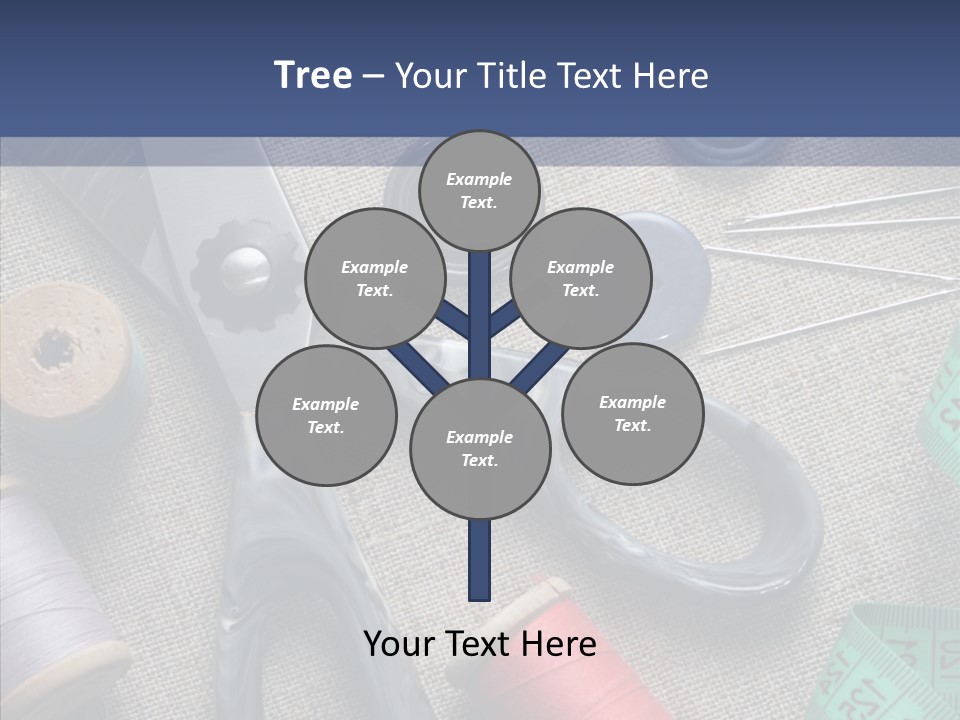 Bobbins Fabric Tape PowerPoint Template